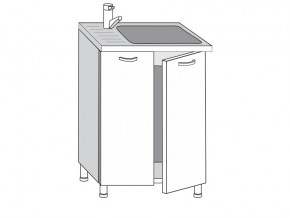 2.60.2м Шкаф-стол на 600мм под врезную мойку с 2-мя дверцами в Кунашаке - kunashak.magazinmebel.ru | фото