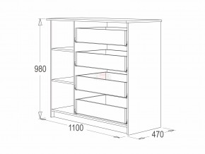 Комод 9 фант венге-млечный дуб в Кунашаке - kunashak.magazinmebel.ru | фото - изображение 2