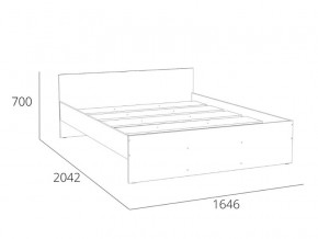 Кровать 1600 НМ 011.53 Симпл Белый Фасадный в Кунашаке - kunashak.magazinmebel.ru | фото - изображение 4