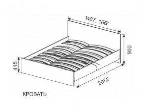 Кровать 1600х2000 ортопедическое основание СГ Камелия в Кунашаке - kunashak.magazinmebel.ru | фото - изображение 2