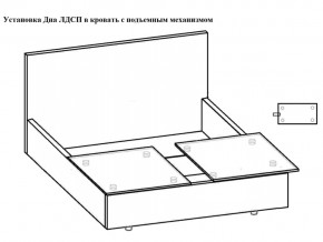 Кровать Флоренция норма 160 с механизмом подъема и дном ЛДСП в Кунашаке - kunashak.magazinmebel.ru | фото - изображение 3