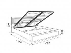 Кровать подъемная со спинкой Беатрис 11 Орех в Кунашаке - kunashak.magazinmebel.ru | фото - изображение 2