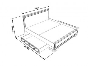 Кровать S320-LOZ/180 с выкатными тумбами Кентаки каштан в Кунашаке - kunashak.magazinmebel.ru | фото - изображение 2