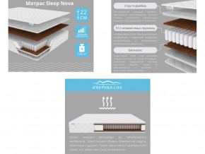 Матрас Sleep Nova шириной 1600 мм в Кунашаке - kunashak.magazinmebel.ru | фото - изображение 2