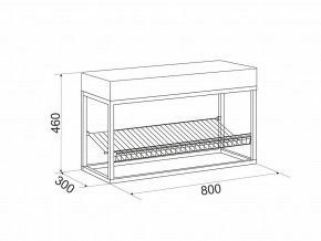 Обувница Крафт 1 G61771 в Кунашаке - kunashak.magazinmebel.ru | фото - изображение 2