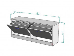 Обувница W55 в Кунашаке - kunashak.magazinmebel.ru | фото - изображение 3