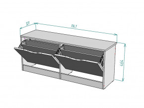 Обувница W57 в Кунашаке - kunashak.magazinmebel.ru | фото - изображение 3