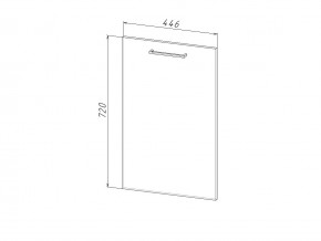 П 45 Комплект для посудомоечной машины 450 мм (цоколь + фасад) ЛДСП в Кунашаке - kunashak.magazinmebel.ru | фото