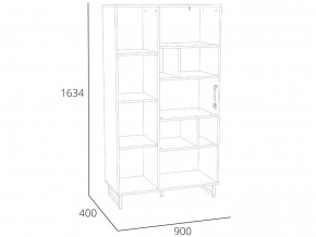 Шкаф комбинированный Фолк НМ 014.58 в Кунашаке - kunashak.magazinmebel.ru | фото - изображение 2