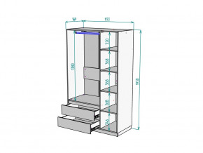 Шкаф Malta light H298 Белый в Кунашаке - kunashak.magazinmebel.ru | фото - изображение 2