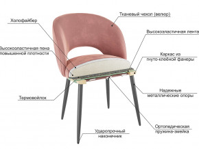 Стул Моли велюр синий в Кунашаке - kunashak.magazinmebel.ru | фото - изображение 2